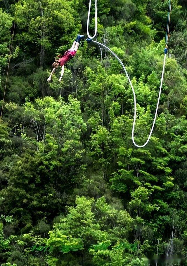 国际水上高空滑索比赛，飞跃山谷的极速体验