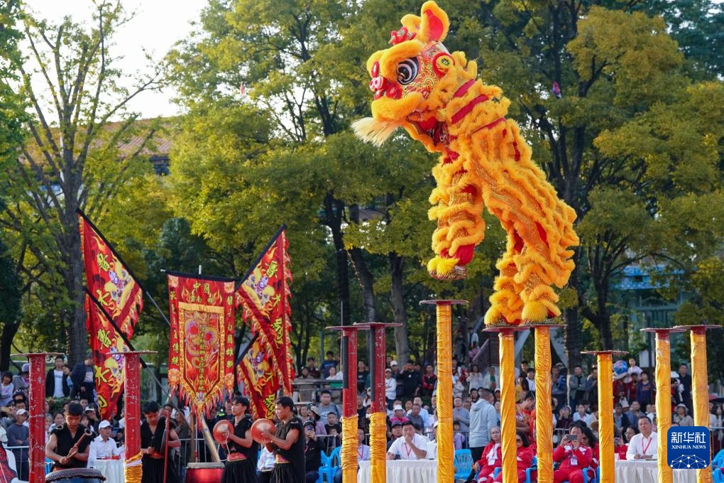 关于传统火把晚会舞龙舞狮，文化与运动盛大庆典的信息